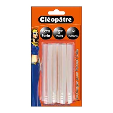 12 RECHARGES COLLE Ø7MM SPÉCIAL VERRE ET MÉTAL