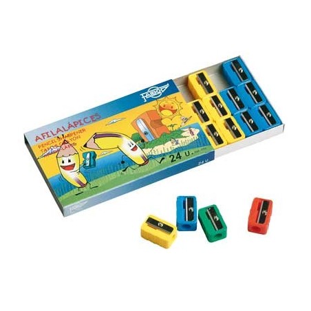 24 TAILLE-CRAYONS PLASTIQUE 1 USAGE