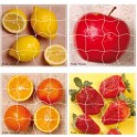 FRUITS LOT 4 PUZZLES MAGNETIQUES