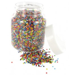 500G PERLES ROCAILLES 2,5MM OPAQUES ASSORTIES