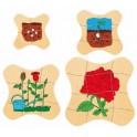 PUZZLE SEQUENTIEL MULTICOUCHE FLEUR