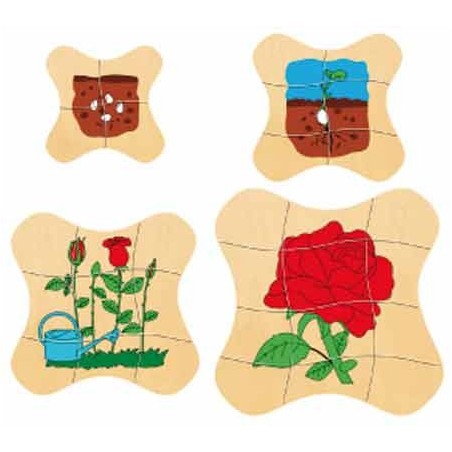 PUZZLE SEQUENTIEL MULTICOUCHE FLEUR