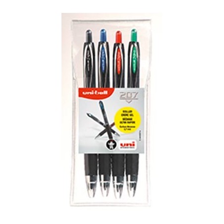 POCH. 4 ROLLERS UNI-BALL SIGNO RT RETRACT. 0,7 MM ASSORTIS