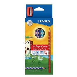 GROOVE SLIM 12 CRAYONS COULEURS ASSORTIS