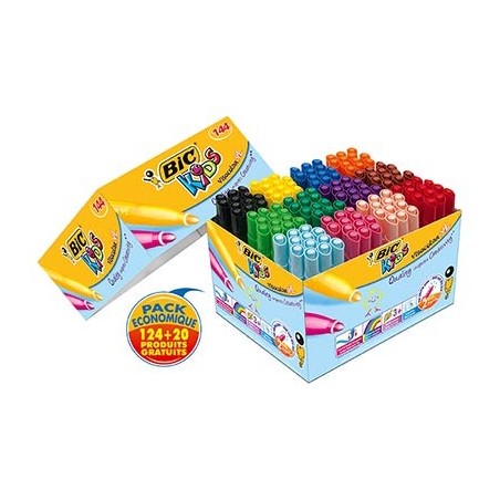 VISACOLOR XL VALUE PACK 144 FEUTRES DONT 20 GRATUITS