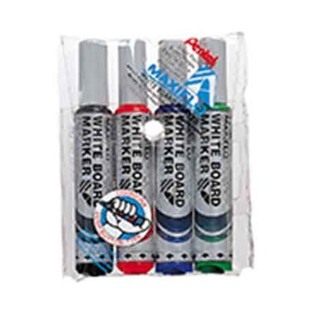 MAXIFLO OGIVE POCHETTE 4 MARQUEURS ASSORTIS
