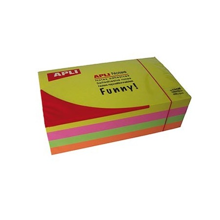 400F NOTES REPOSITIONNABLES 75X125 COLORIS ASSORTIS