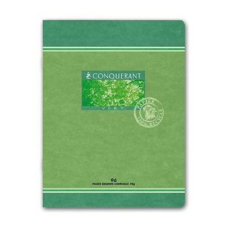CAHIER RECYCLÉ 17X22 96P SÉYÈS 70G PIQURE