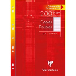 CLAIREFONTAINE COPIES DOUBLES PERFORÉES 21X29,7 200P SÉYÈS