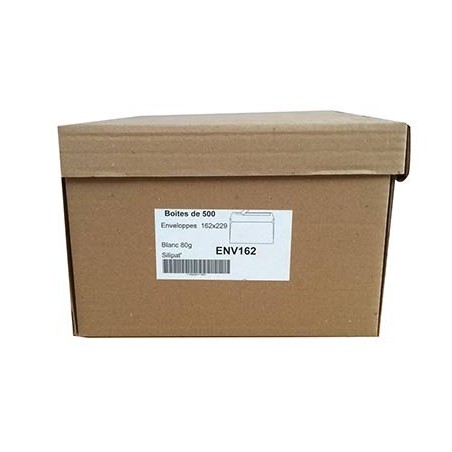 500 ENVELOPPES À FENÊTRE 162X229MM