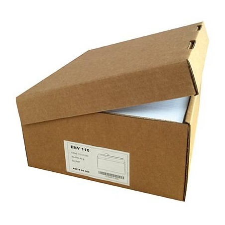 500 ENVELOPPES BLANCHES 110X220MM