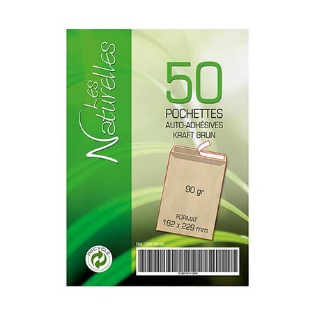 500 POCHETTES KRAFT 162X229MM