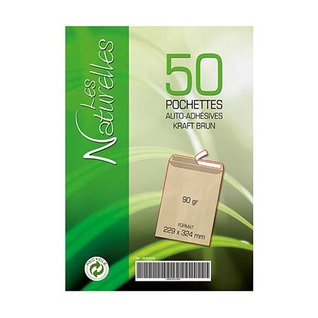 250 POCHETTES KRAFT 229X324MM