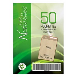 50 POCHETTES KRAFT 162X229MM