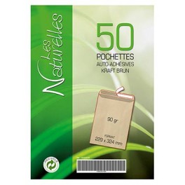 50 + 10 POCHETTES KRAFT 229X324MM