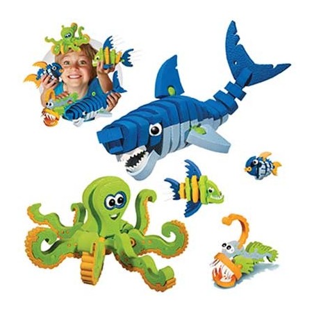 CRÉATURES MARINES JEU DE CONSTRUCTION EN MOUSSE