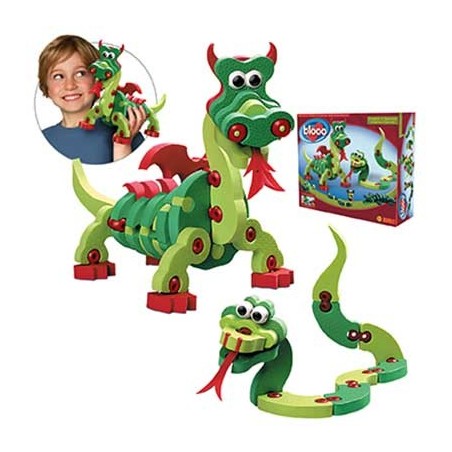 DRAGONS ET REPTILES  JEU DE CONSTRUCTION EN MOUSSE