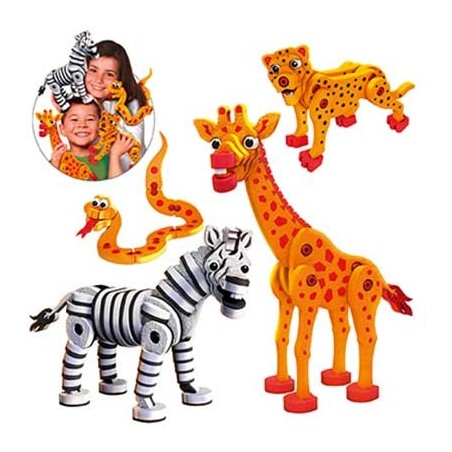 PYJAMAS DANS LA SAVANE JEU DE CONSTRUCTION EN MOUSSE