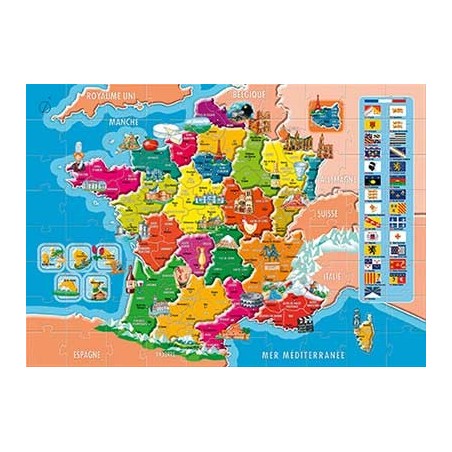 PUZZLE DÉPARTEMENTS ET RÉGIONS DE LA FRANCE