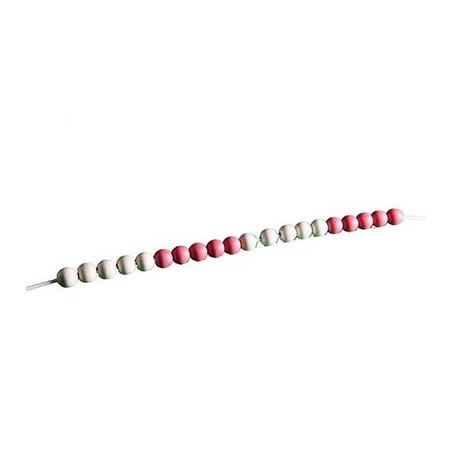 CHAINETTE DE CALCUL JUMBO POUR OPERATIONS de 0 A? 20 - 20 boules Diam?tre 25mm - Lg 1m - Larg 9cm